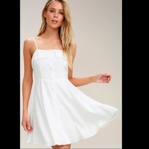 Lulu's Sweet destiny white dress